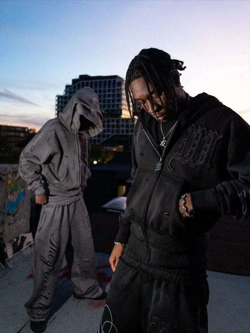 Threadline Y2K Clothing Hoodie Set