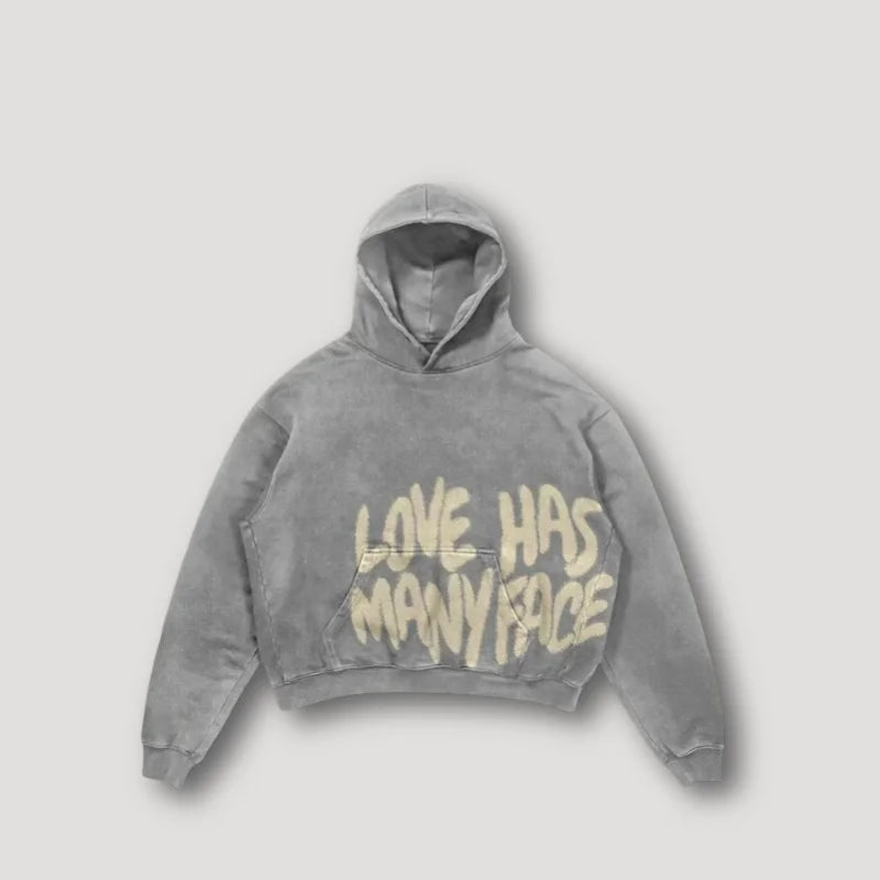 Threadline Y2K Harajuku Thickened Phrase Print Hoodie