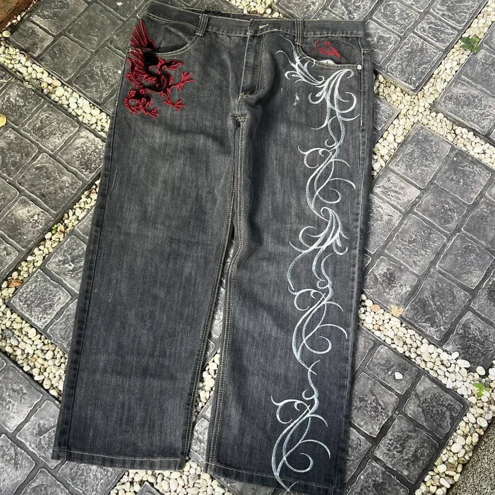 Threadline Y2K Denim Harajuku Oversized Jeans