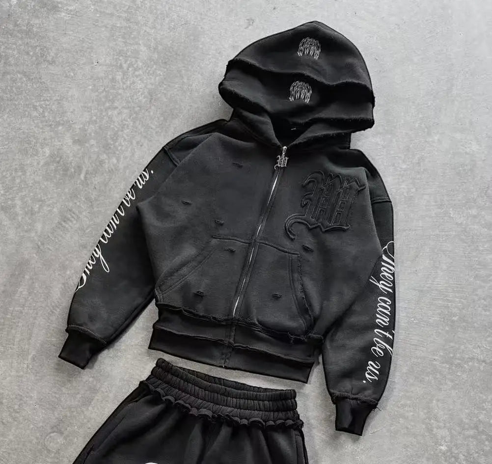 Threadline Y2K Clothing Hoodie Set