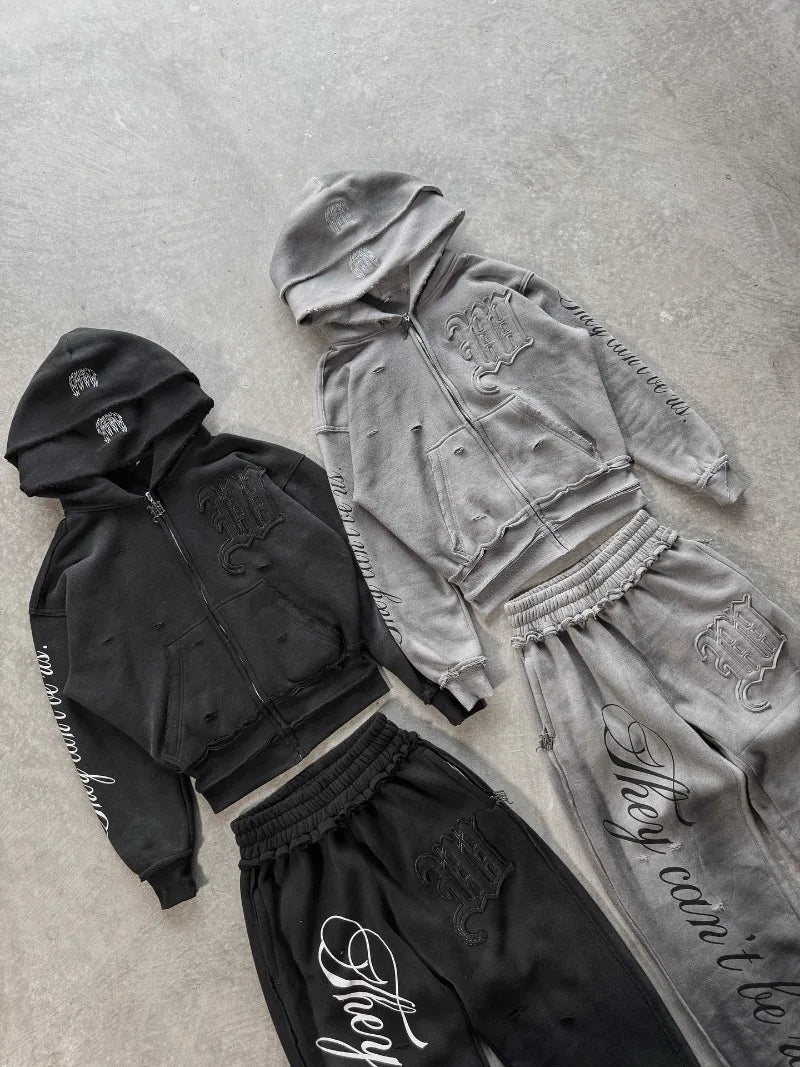 Threadline Y2K Clothing Hoodie Set